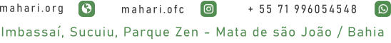 + 55 71 996054548 mahari.org mahari.ofc Imbassaí, Sucuiu, Parque Zen - Mata de são João / Bahia